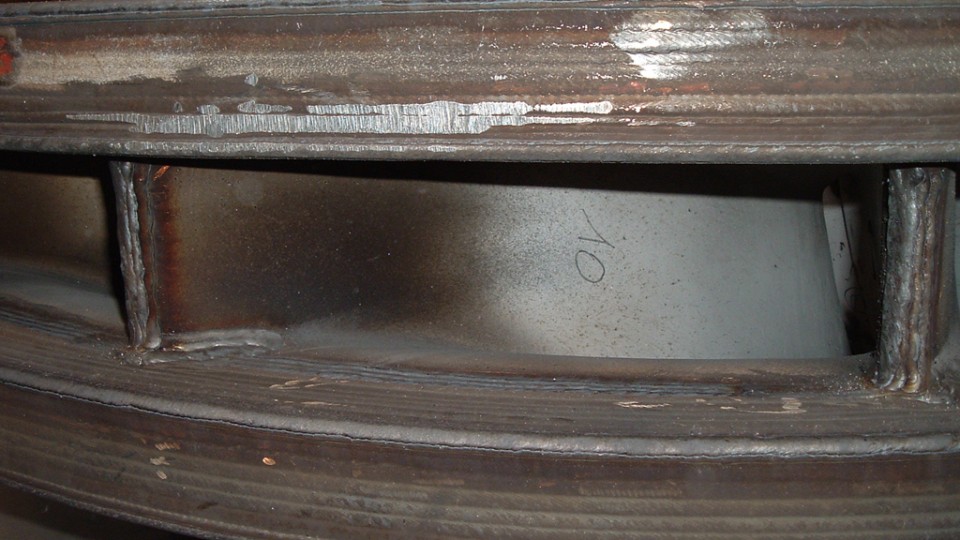 Girante francis in acciaio martensitico tipo 16-5-1 -particolare saldatura