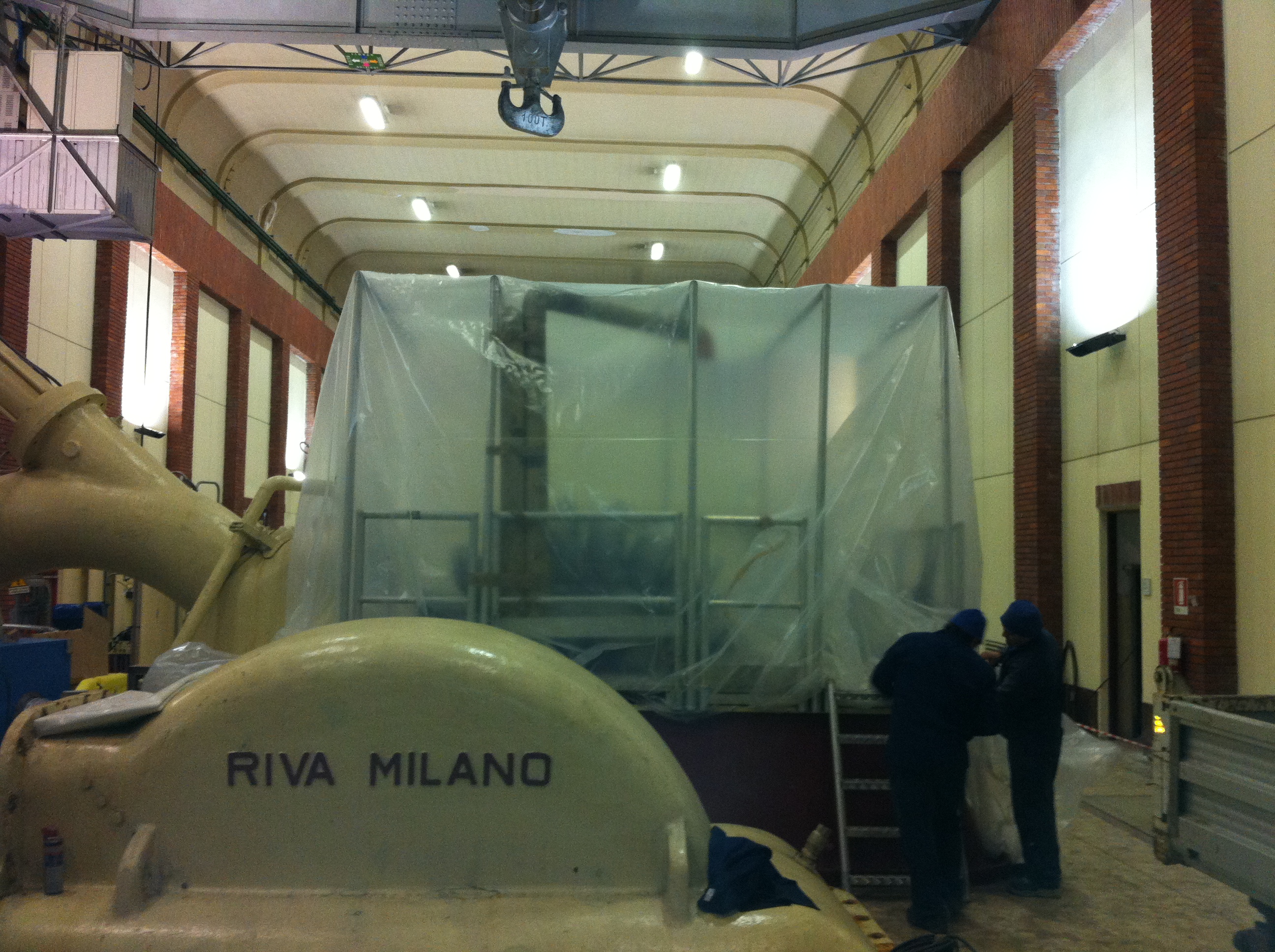 Preparazione cantiere in centrale Hydros